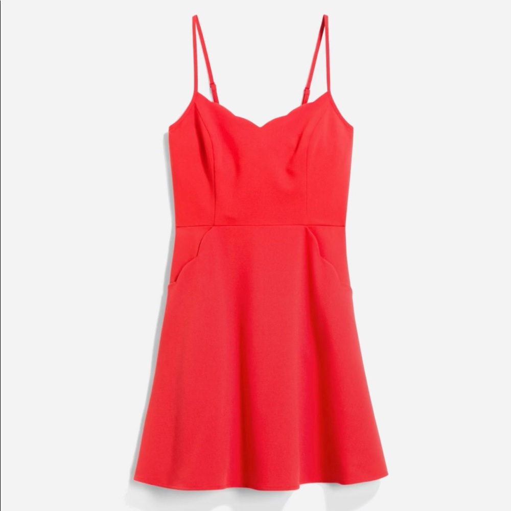 Crissie Scallop Detail Dress